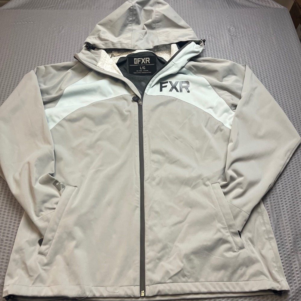 FXR Tech Gear Men's Lightweight Hooded Jacket Gray L/G